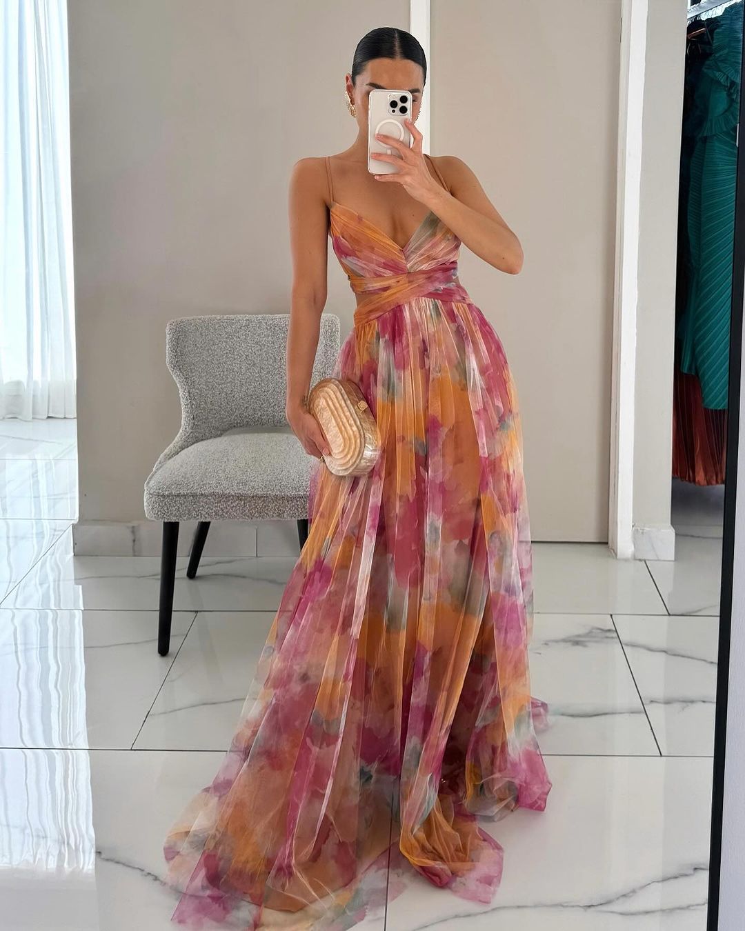 Giselle - Maxi-robe Envoûtante avec Imprimé Floral