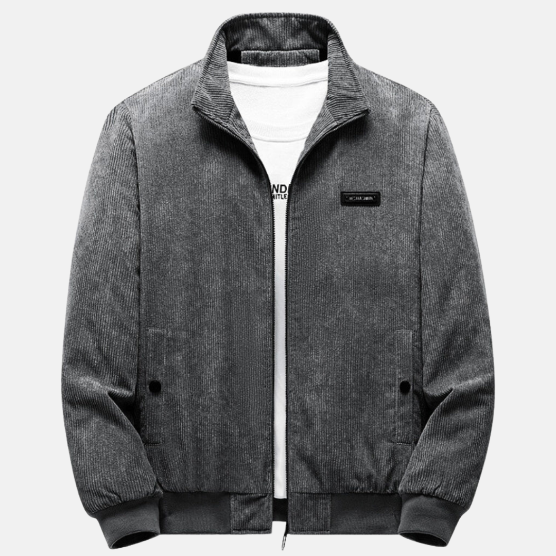 Elvy Paris™ | Veste en velours côtelé avec doublure en sherpa