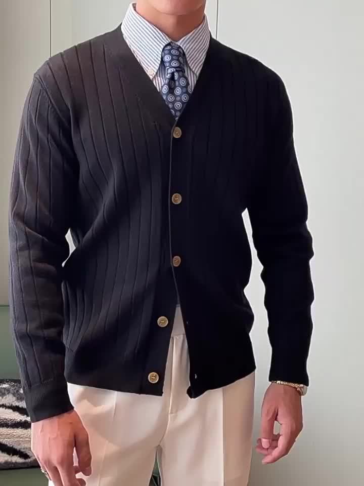 Elvy Paris™ | Gilet à Boutons V-Cou Stylé pour Hommes