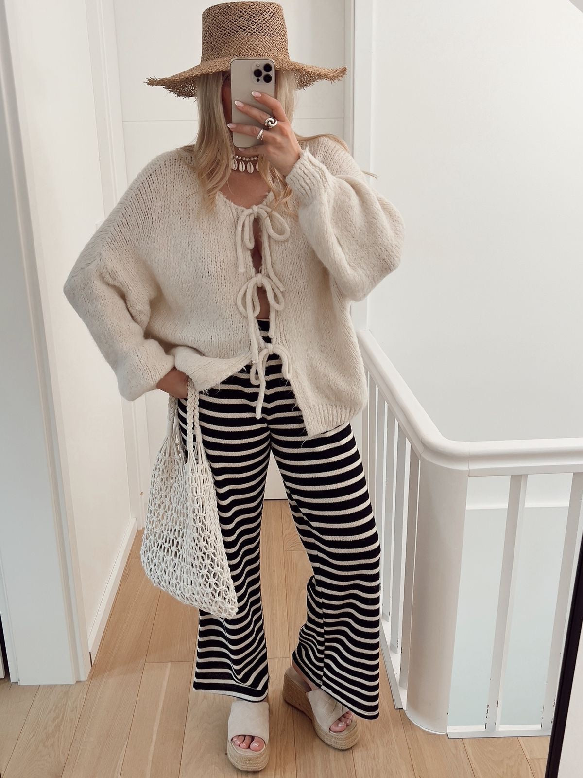 Elvy Paris™ | Cardigan avec Détails en Nœud