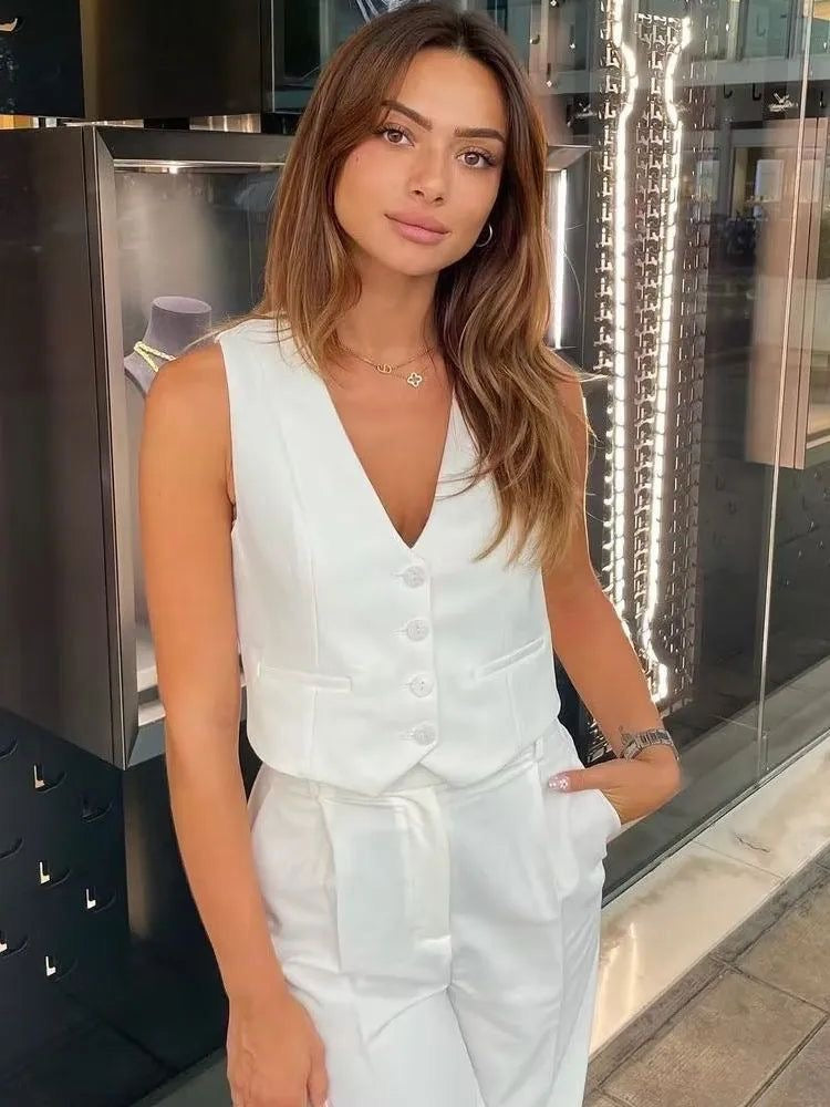 Elvy Paris™ | Top Gilet Court