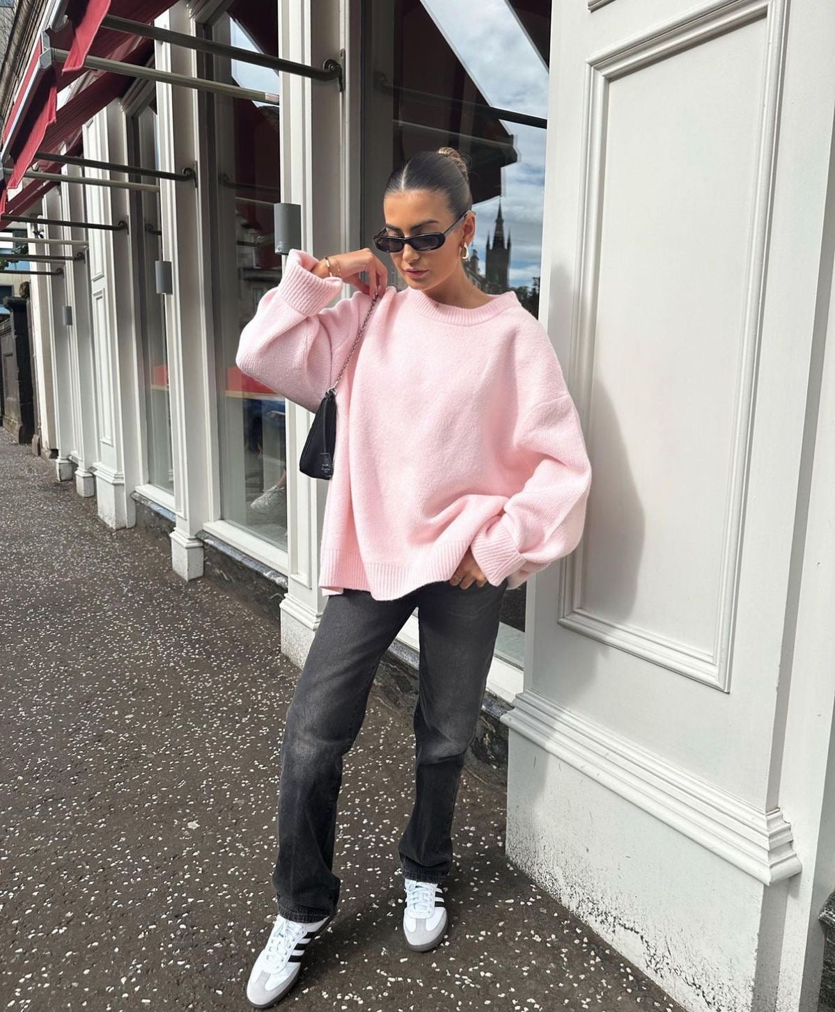Elvy Paris™ | Pull rose oversize