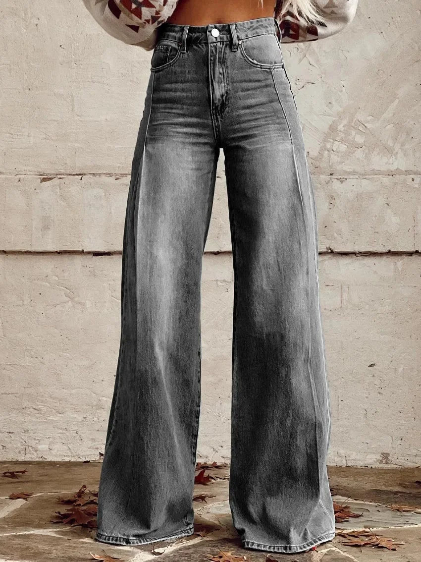 Elvy Paris | Pantalon évasé de couleur