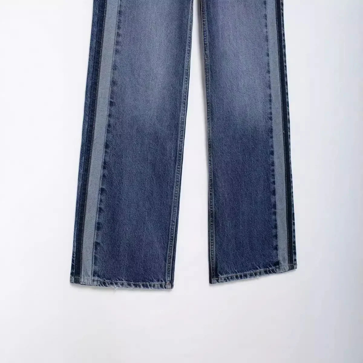 Elvy Paris™ | Jean Évasé à Bandes Latérales