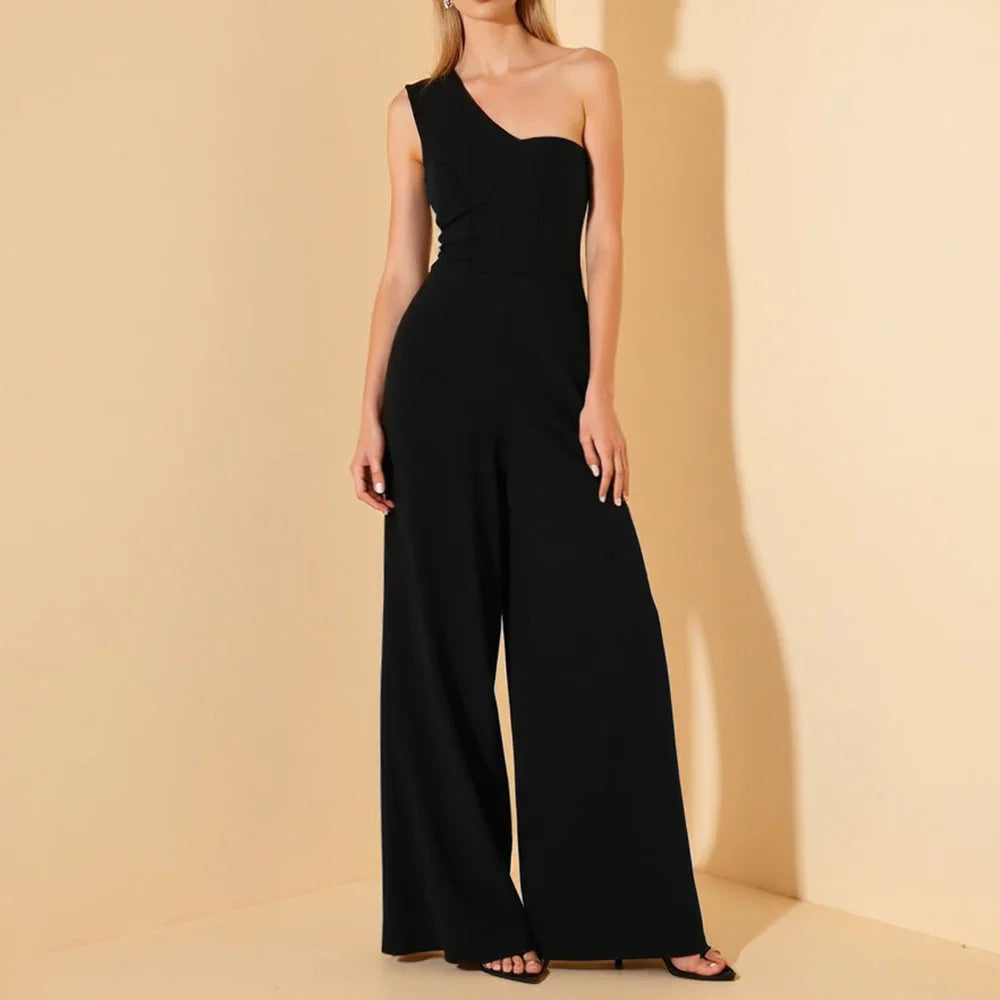 Maïa - Combinaison élégante à encolure asymétrique