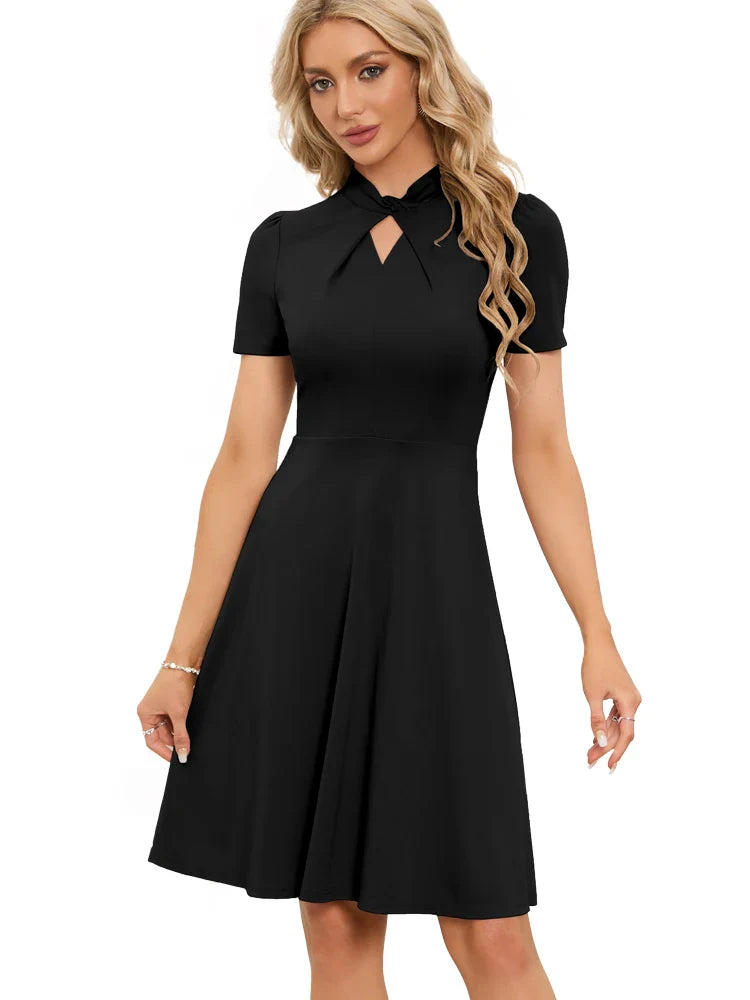 Élodie - Robe noire élégante