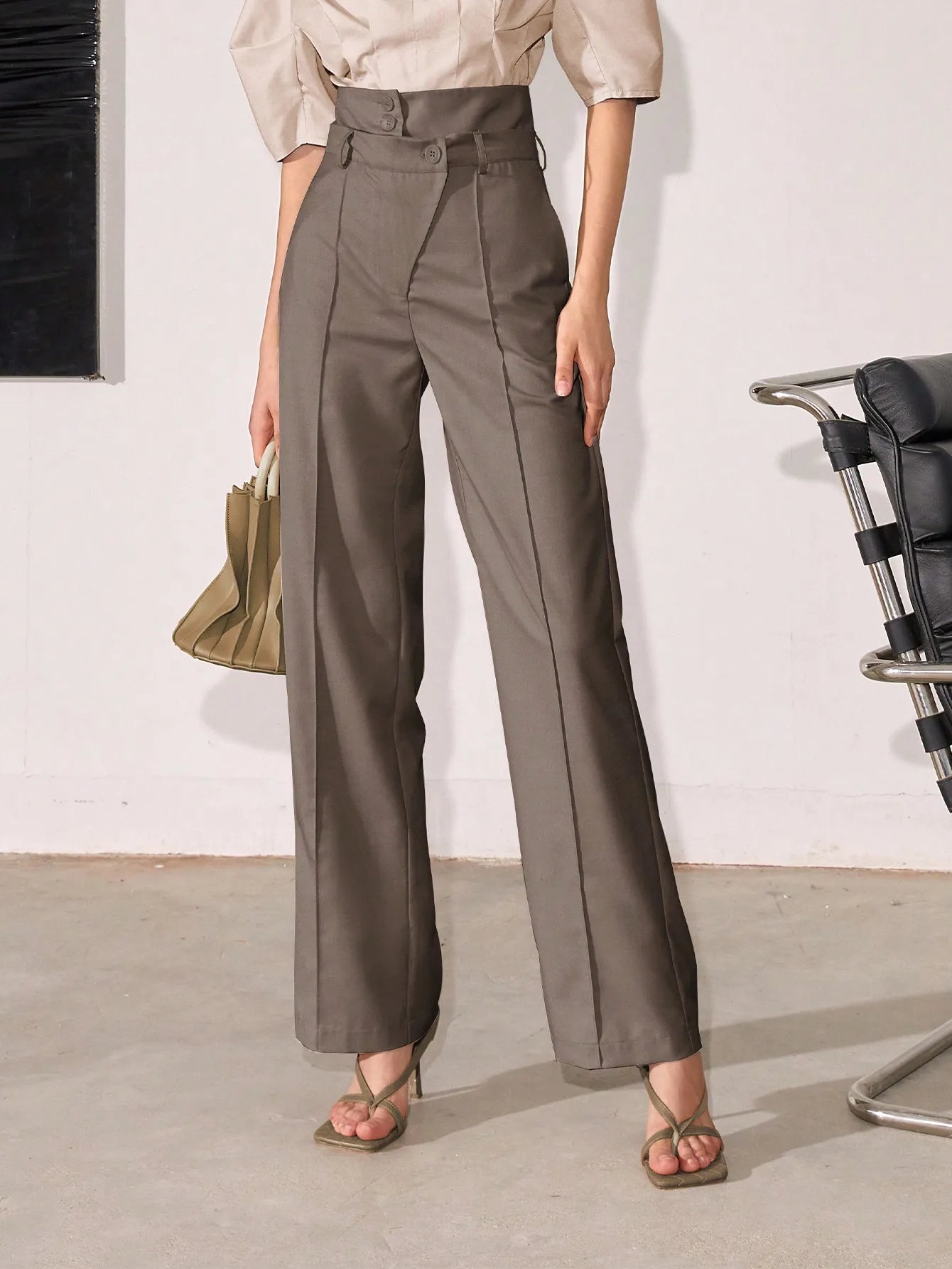 Elvy Paris | Pantalon taille haute – Élégance structurée