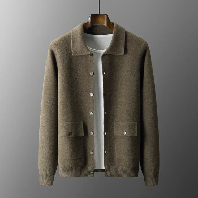 Elvy Paris™ | Cardigan en Cachemire Luxe pour Hommes