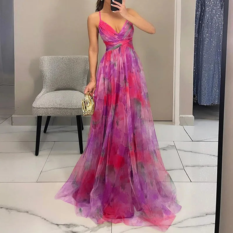 Giselle - Maxi-robe Envoûtante avec Imprimé Floral