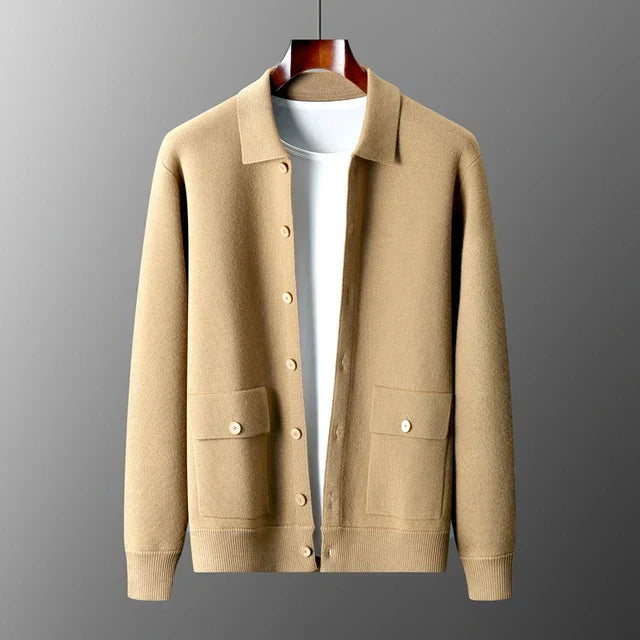 Elvy Paris™ | Cardigan en Cachemire Luxe pour Hommes