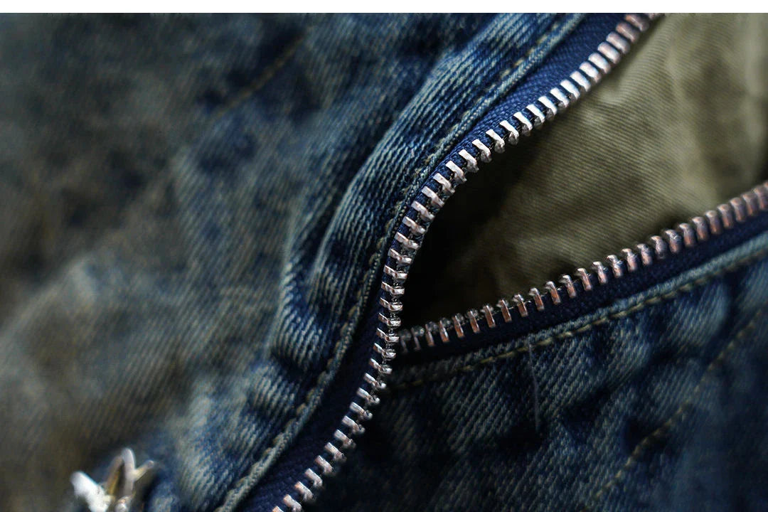 Elvy Paris™ - Pantalon Baggy Denim avec Ceinture
