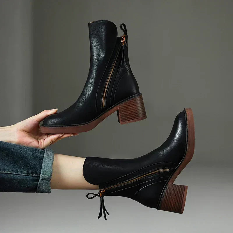 Elvy Paris™ - Bottes en cuir premium