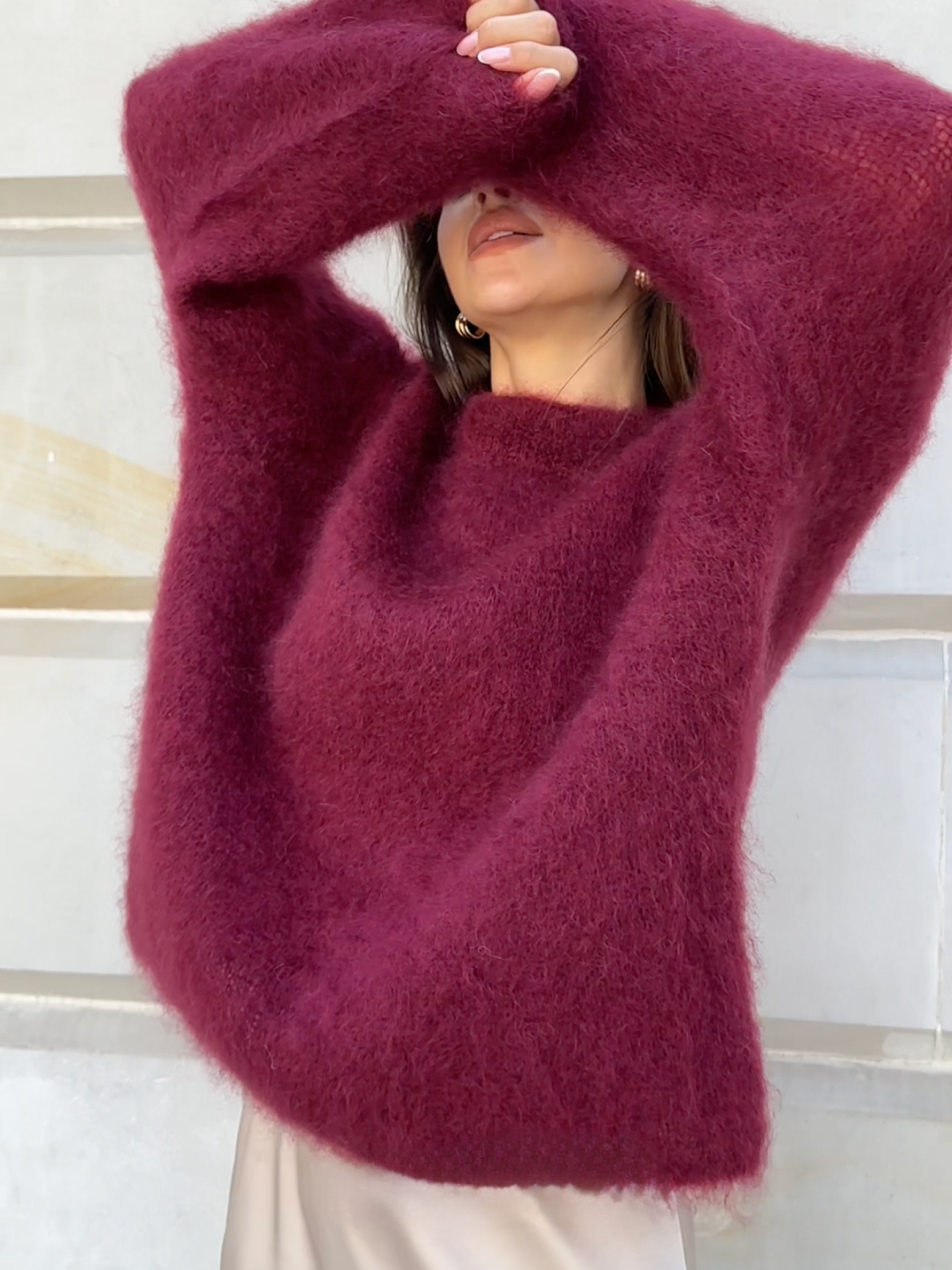Elvy Paris™ | Pull Col Rond en Mohair