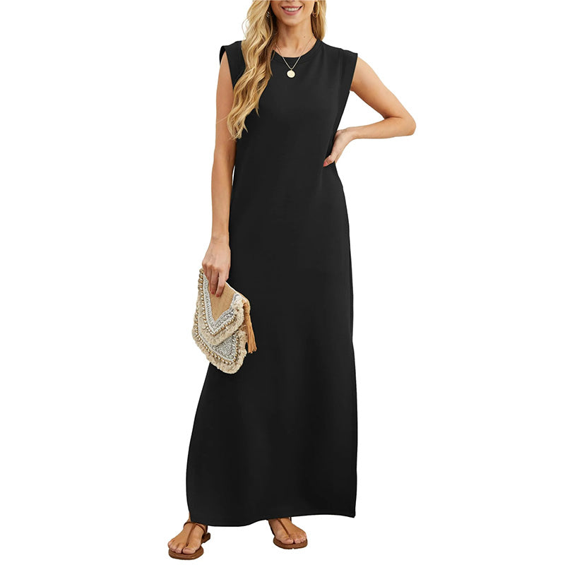 Emma - Robe longue fluide anti-pli